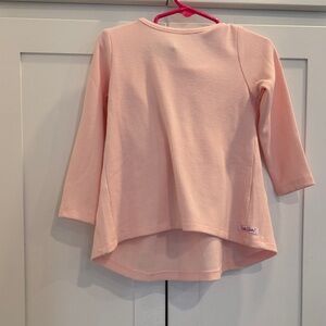 Ruffle Butts Pink Waffle Knit Long Sleeve Top with matching pants.